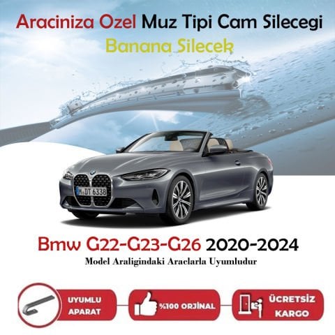 Bmw G22-G23-G26 Muz Silecek Takımı 2020-2024