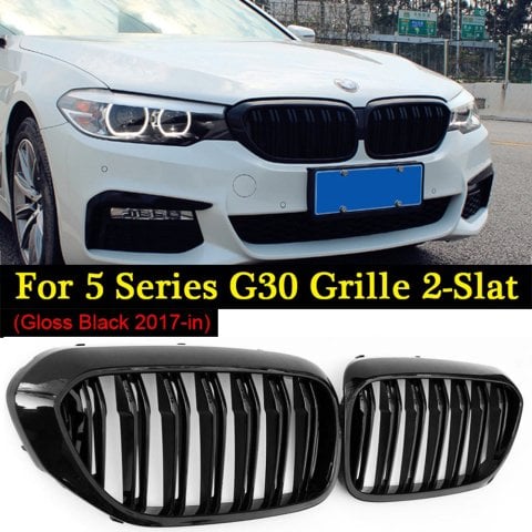 Bmw 5 Serisi G30 F90 Ön Panjur Piano Black M5 Izgara Böbrek