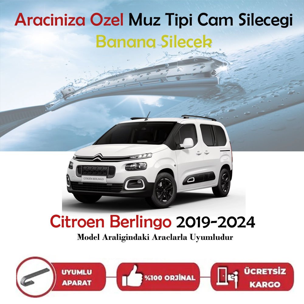 Citroen Berlingo  Muz Silecek Takımı 2019-2024