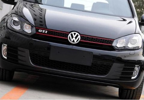 Volkswagen Golf 6 GTi Kırmızı Şeritli Ön Panjur 2009-2013