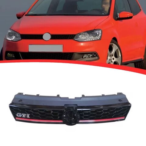 Volkswagen Polo 6R GTi Kırmızı Şeritli Ön Panjur 2009-2014