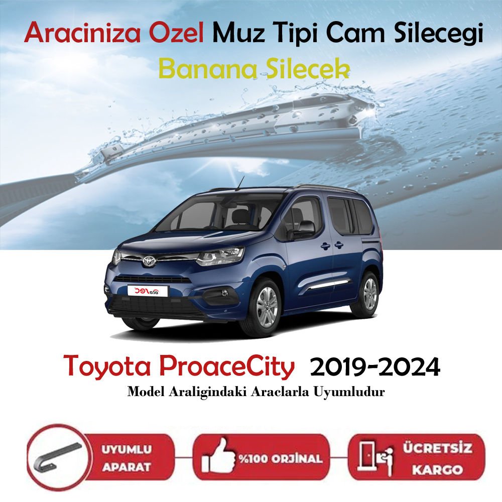 Toyota ProaceCity  Muz Silecek Takımı 2019-2024