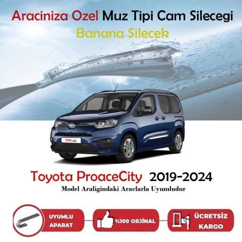 Toyota ProaceCity  Muz Silecek Takımı 2019-2024