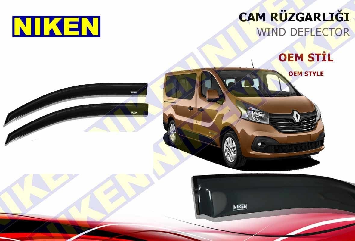 Renault Trafic Cam Rüzgarlığı 2015 Sonrası 2li Niken