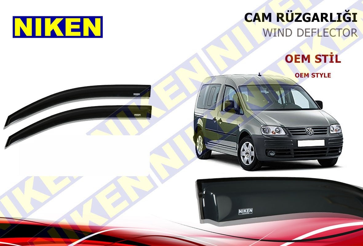 Volkswagen Caddy Cam Rüzgarlığı 2003 Sonrası Niken 2li