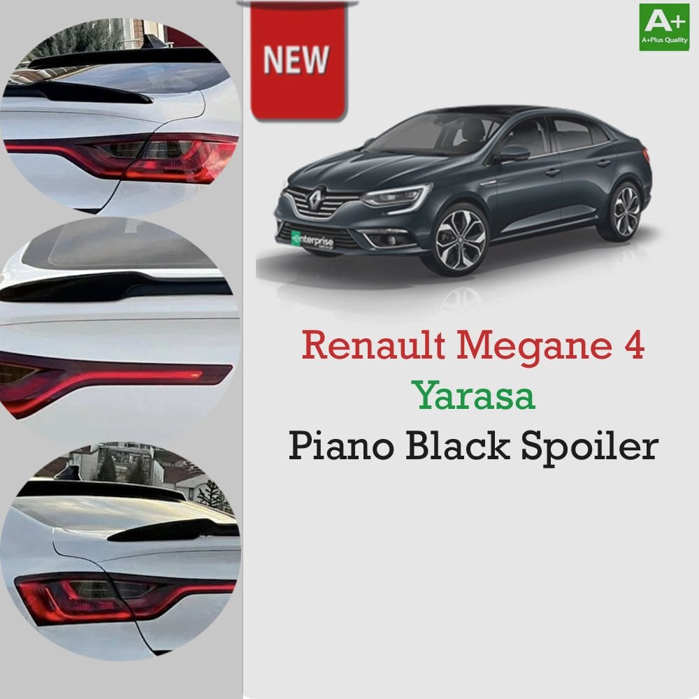 Renault Megane 4 Sedan  Yarasa Piano Black Spoiler