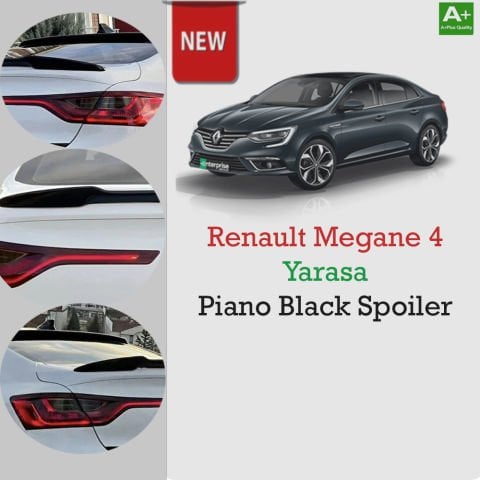 Renault Megane 4 Sedan  Yarasa Piano Black Spoiler