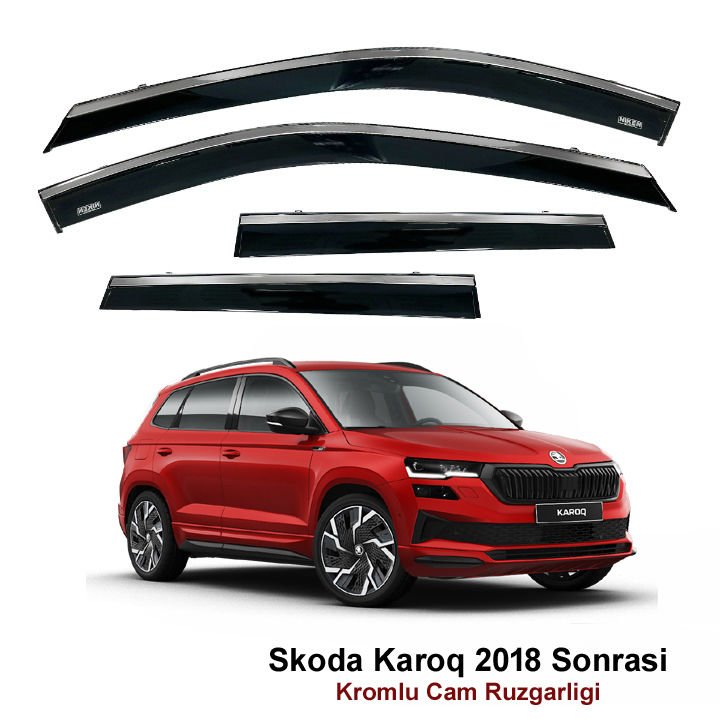 Skoda Karoq Kromlu Cam Rüzgarlığı Niken 2018 Sonrası