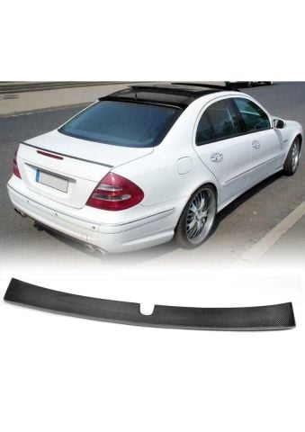 Mercedes E Serisi W211  Uyumlu Cam Üstü Piona Black Spoiler