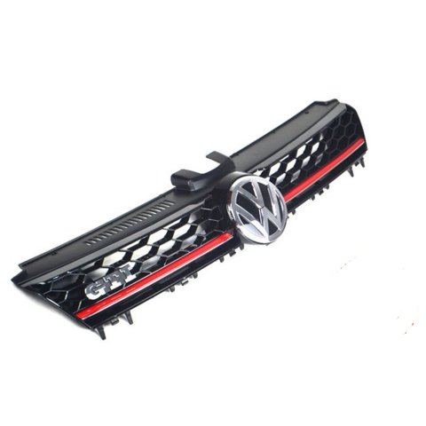Volkswagen Golf 7 Ön Panjur Gti Kırmızı Şeritli Siyah
