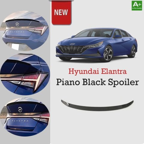 Hyundai Elantra  Uyumlu Bagaj Üstü Piona Black Spoiler