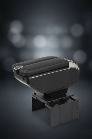Her Araca Uygun Çok Fonksiyonlu Kolçak Kol Dayama  6 USB li Siyah