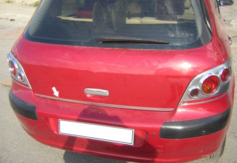 Peugeot 307 Bagaj Alt Kromu Nikelajı