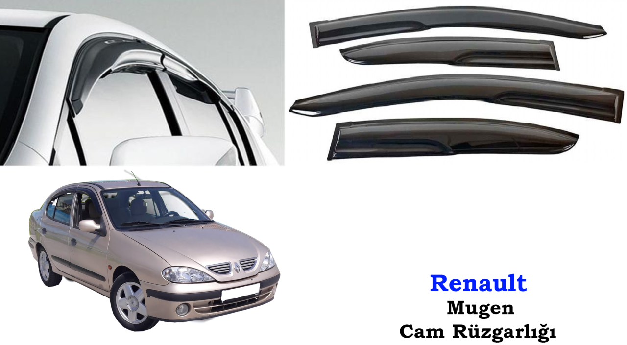 Renault Megane 1 Mugen Cam Kenar Rüzgarlığı 1996-2003