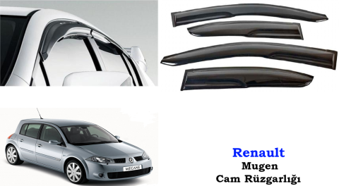Renault Megane 2 Mugen HB Cam Kenar Rüzgarlığı 2003-2011