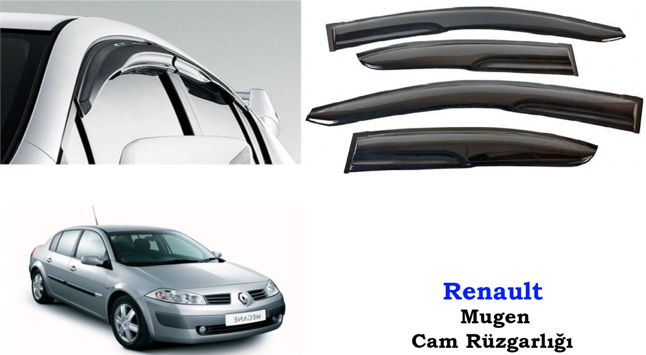 Renault Megane 2 Mugen Sedan Cam Kenar Rüzgarlığı 2003-2011