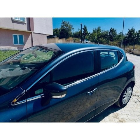Renault Clio 4 Cam Çıtası Kromu Çerçevesi Komple Nikelaj Seti