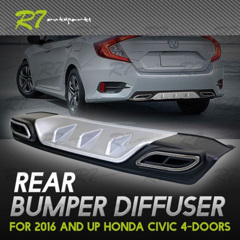 Honda Civic FC5 Arka Difüzör Tampon Plastik Orjinal Amg Model 2016-2021