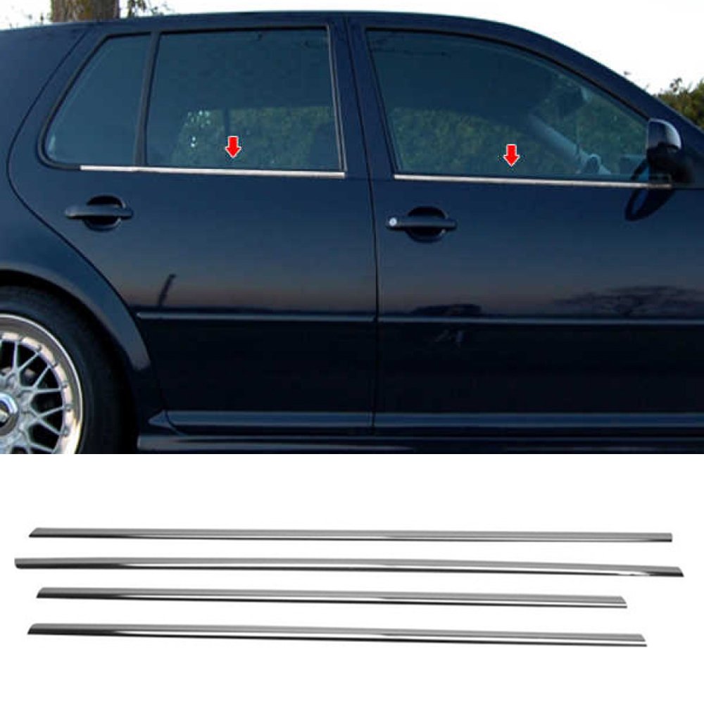 Volkswagen Golf 4 Cam Çıtası Alt Kromu Nikelajı