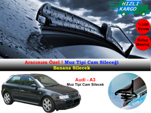 Audi A3 1999-2003 Muz Silecek Takımı