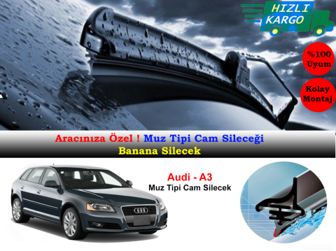 Audi A3 2005-2012 Muz Silecek Takımı