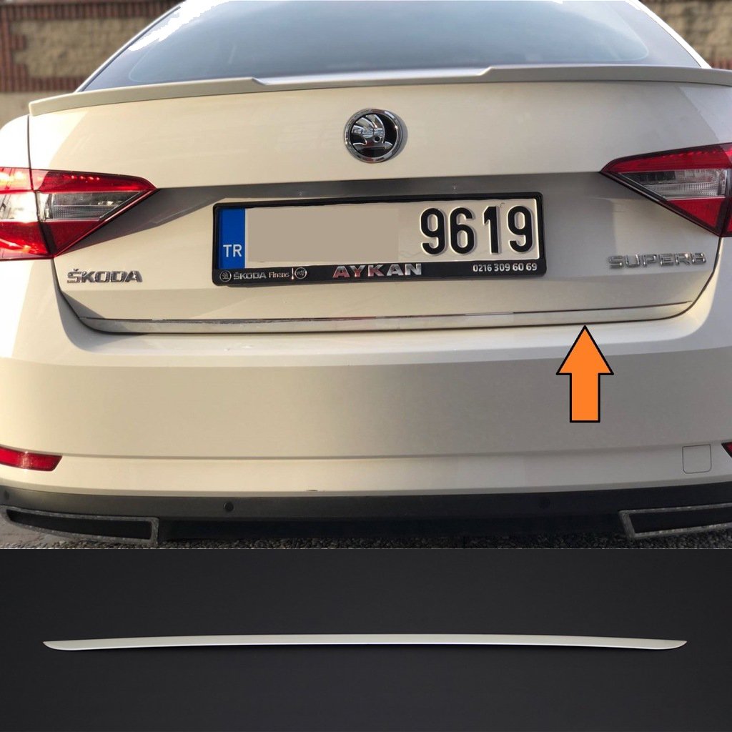 Skoda Super B Bagaj Alt Çıtası Kromu Nikelajı