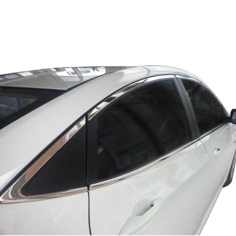 Hyundai Accent Blue Cam Çıtası Komple Set Çerçevesi Kromu Nikelajı