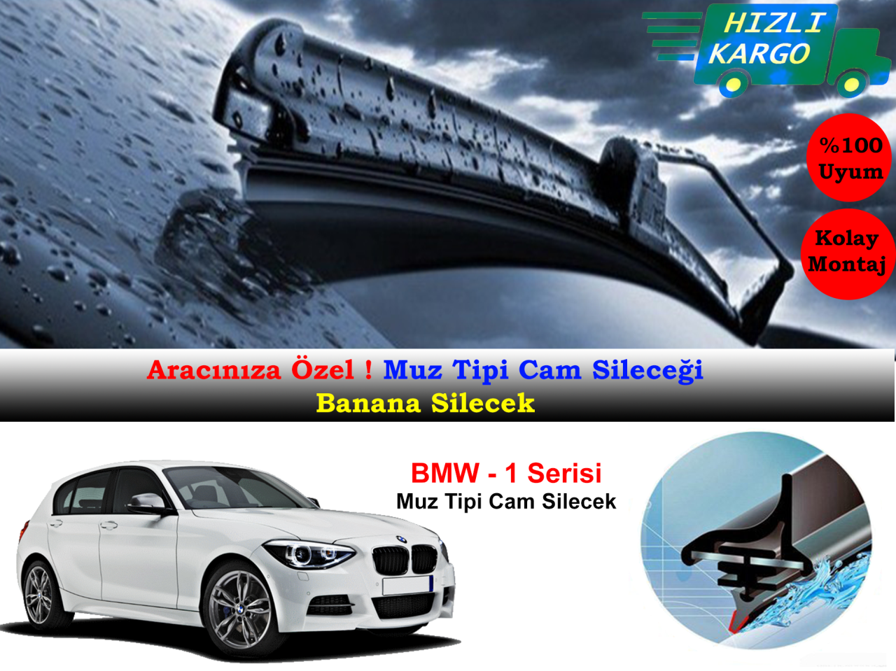 Bmw 1 Serisi F20 2011-2017 Muz Silecek Takımı