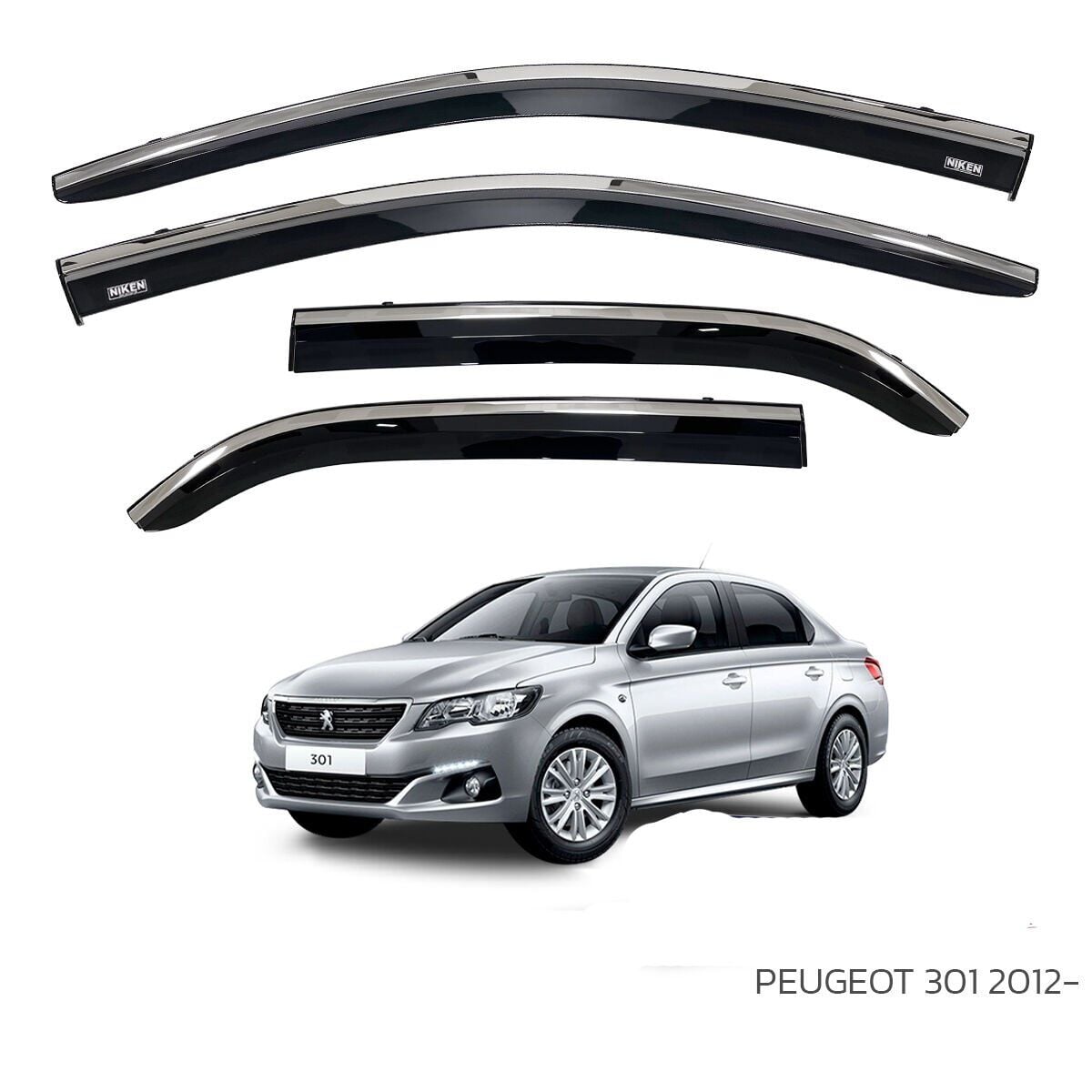 Citroen C-Elysee Kromlu Cam Rüzgarlığı Niken