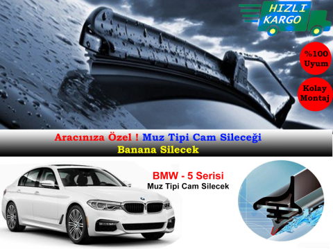 Bmw 5 Serisi G30 2017- Muz Silecek Takımı