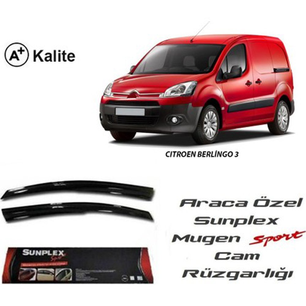 Citroen Berlingo Cam Rüzgarlığı Mugen Tip Sunplex 2li 2008 Sonrası