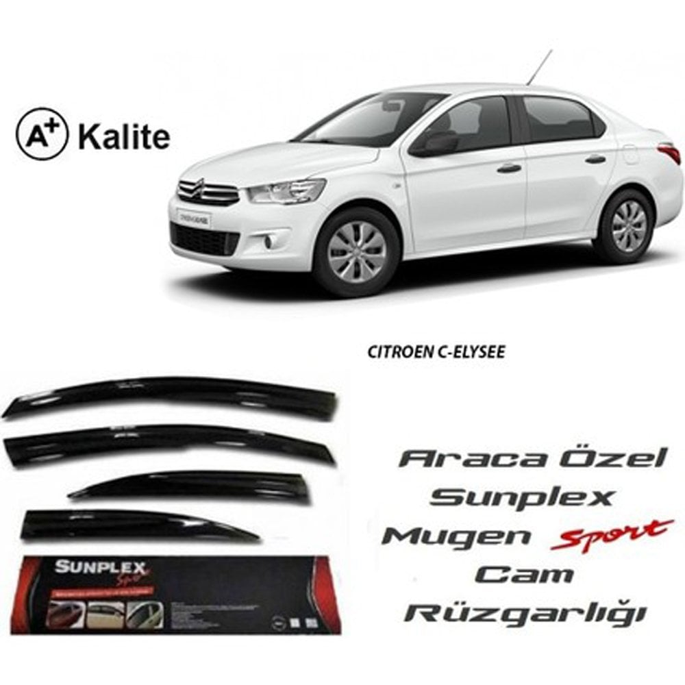 Citroen C-Elysee Cam Rüzgarlığı Mugen Tip Sunplex