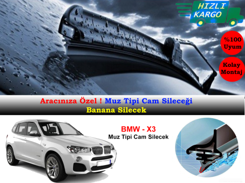 Bmw X3 F25 2010-2017 Muz Silecek Takımı