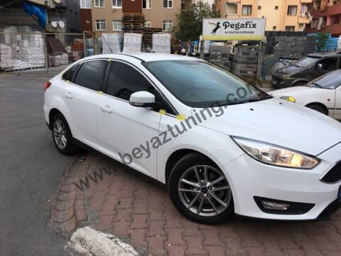 Frd Focus 4 Sedan Cam Çıtası Komple Set Çerçevesi Kromu Nikelajı
