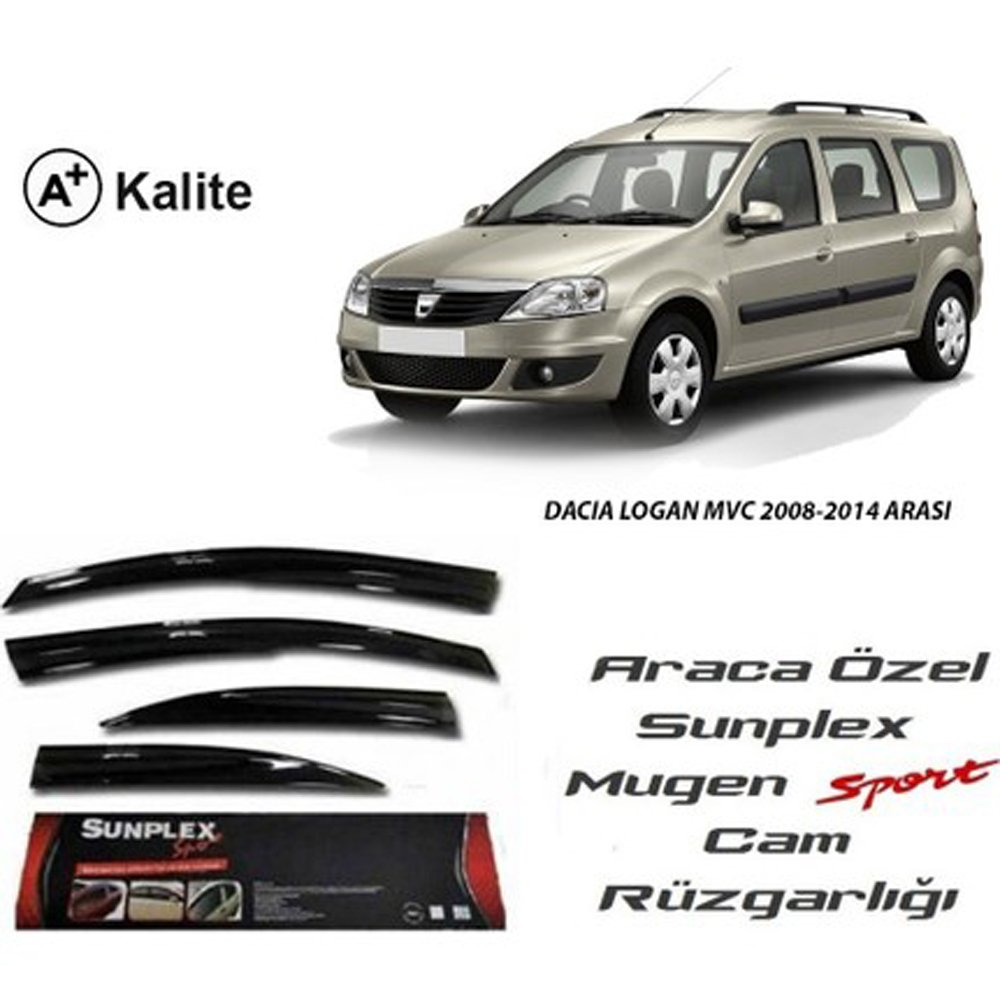 Dacia Logan Mcv Cam Rüzgarlığı Mugen Tip Sunplex 2013-2016