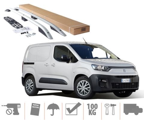 Fiat Doblo 3 Maxi Üst Port Bagaj Tavan Çıtası 2023 Sonrası Gri