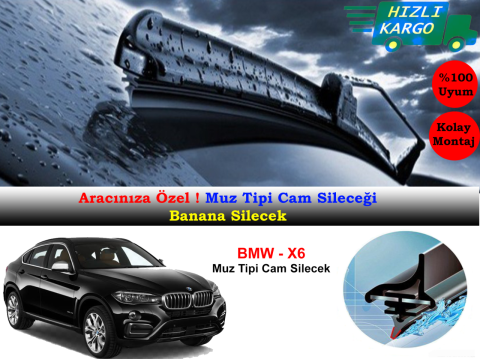 Bmw X6 F16 2015-2014 Muz Silecek Takımı