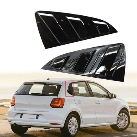 Volkswagen Polo Kelebek Cam Kaplama Vizörü Parlak Siyah