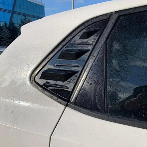 Volkswagen Polo Kelebek Cam Kaplama Vizörü Parlak Siyah