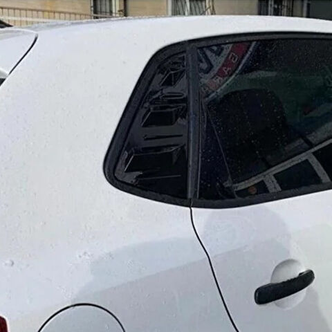Volkswagen Polo Kelebek Cam Kaplama Vizörü Parlak Siyah