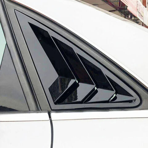 Audi A4 Kelebek Cam Kaplama Vizörü Parlak Siyah
