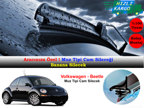 Volkswagen Beetle 2005-2010 Muz Silecek Takımı