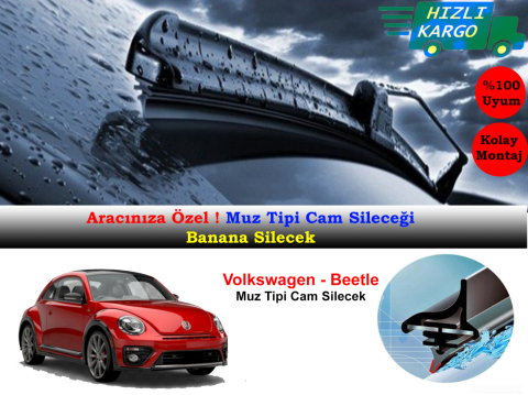 Volkswagen Beetle 2011-2018 Muz Silecek Takımı