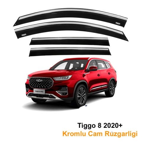 Chery Tiggo 8 Kromlu Cam Rüzgarlığı Niken 2020 Sonrası