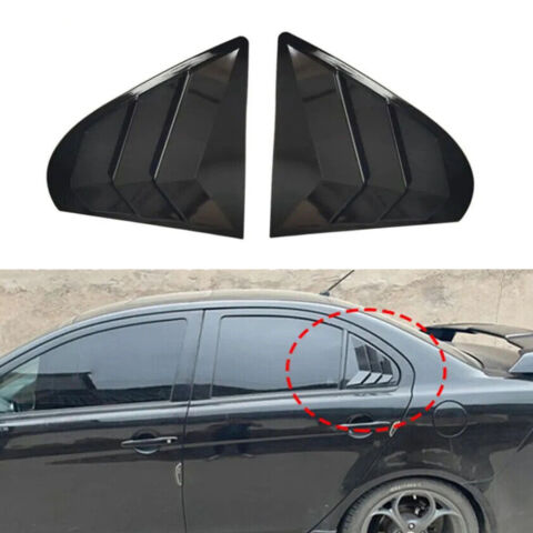 Mitsubishi Lancer Kelebek Cam Kaplama Vizörü Parlak Siyah