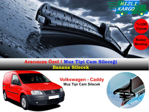 Volkswagen Caddy 2003-2010 Muz Silecek Takımı
