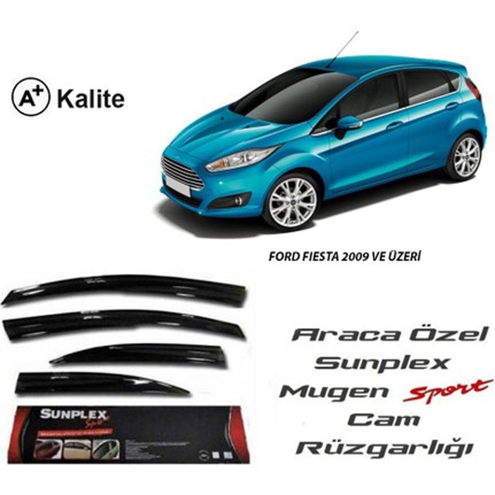 Ford Fiesta Cam Rüzgarlığı Mugen Tip Sunplex