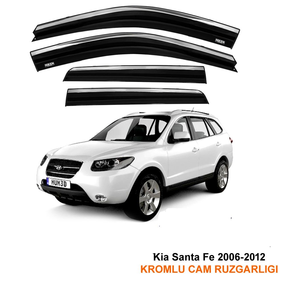 Hyundai Santa Fe Kromlu Cam Rüzgarlığı Niken 2006-2012 Arası