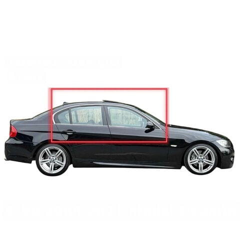 Bmw E90 Cam Çıtası Komple Set Çerçevesi Kromu Nikelajı 2005 - 2012