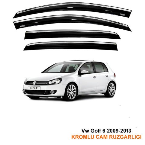 Volkswagen Golf 6 Kromlu Cam Rüzgarlığı Niken